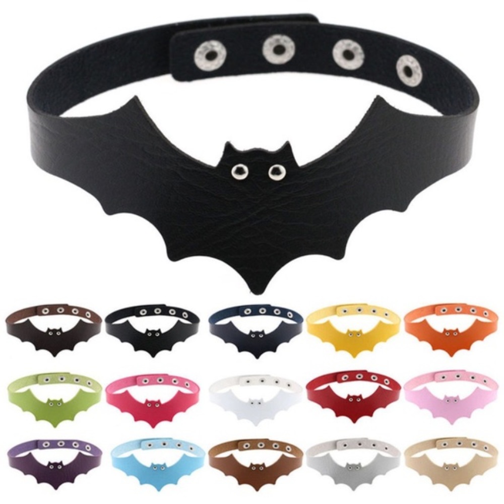 🦇 1 Awesome PU Leather Bat choker available in various colors🦇